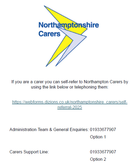 Northamptonshire carers